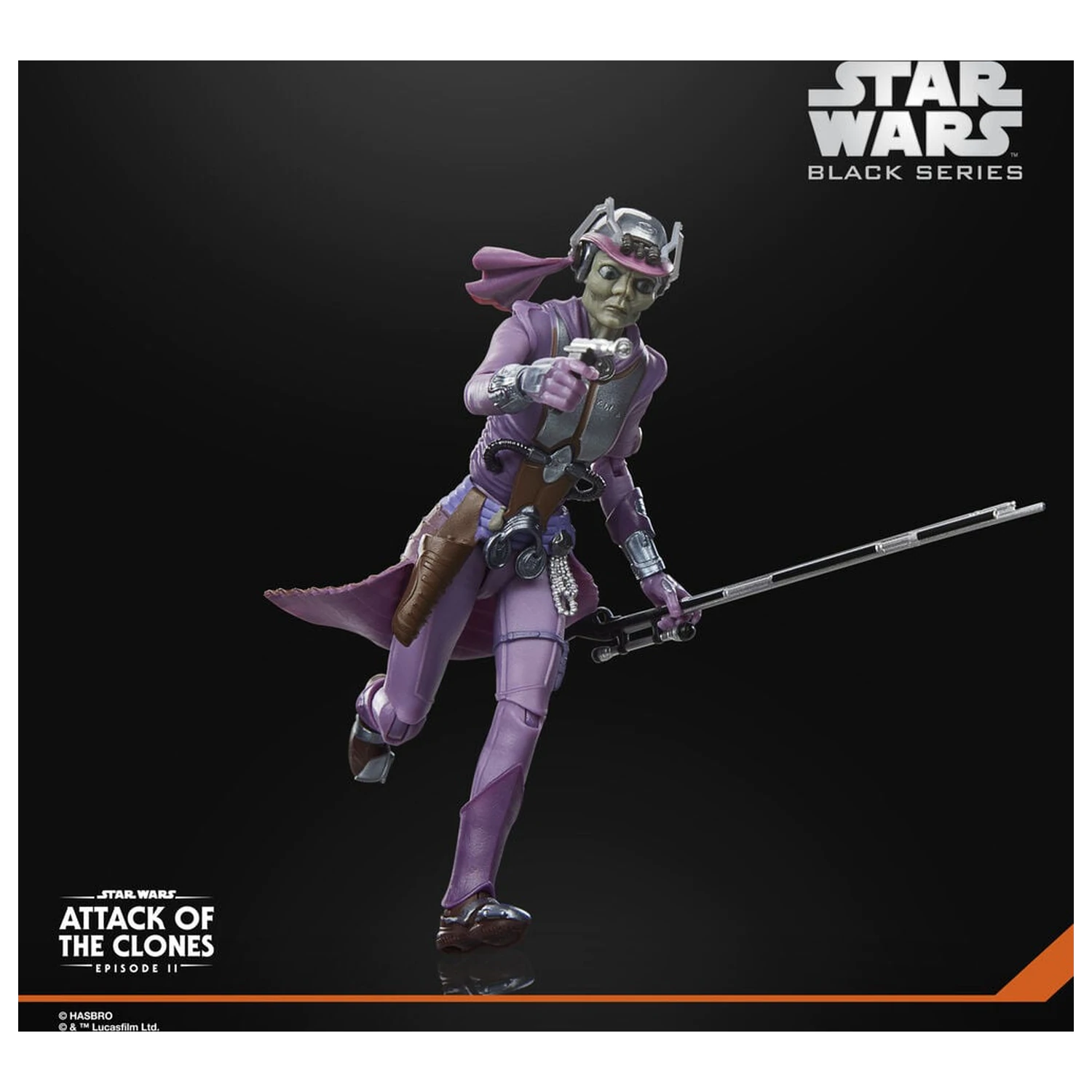 Figurina Star Wars Black Series Attack Of The Clones Zam Wesell 15 cm poza produsului