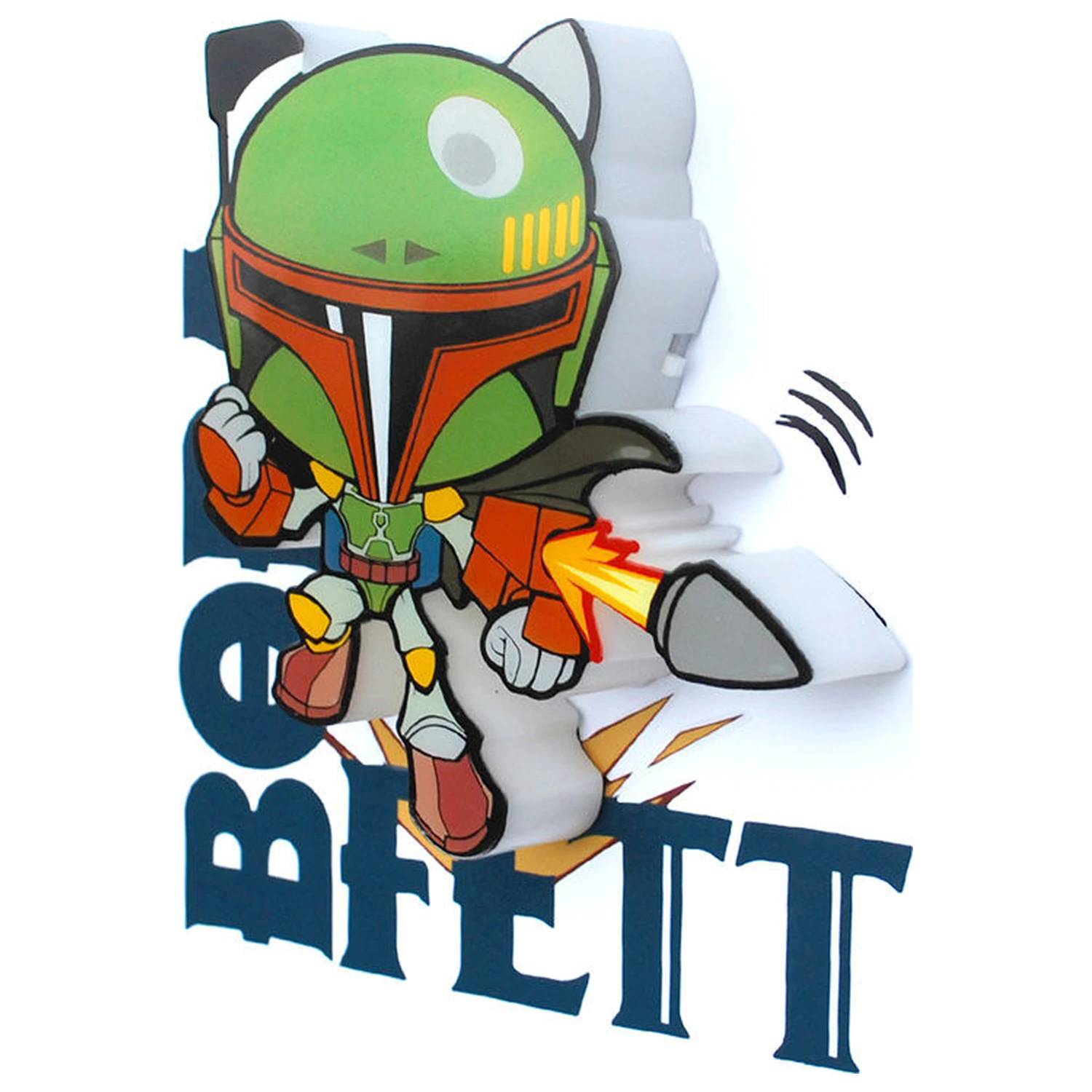 Star Wars Boba Fett 3D Light FX mini lampa poza produsului