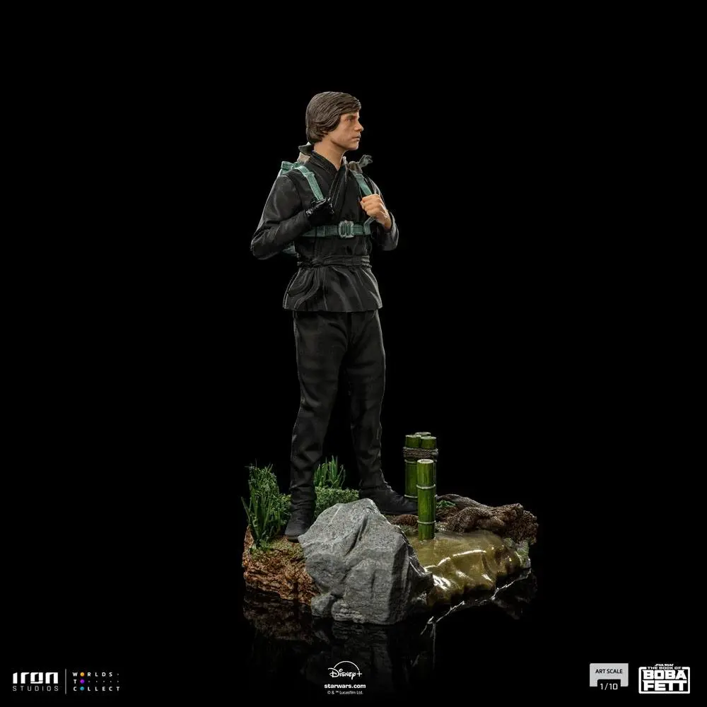 Star Wars Book of Boba Fett Statuie Art Scale 1/10 Luke Skywalker & Grogu Training 20 cm poza produsului