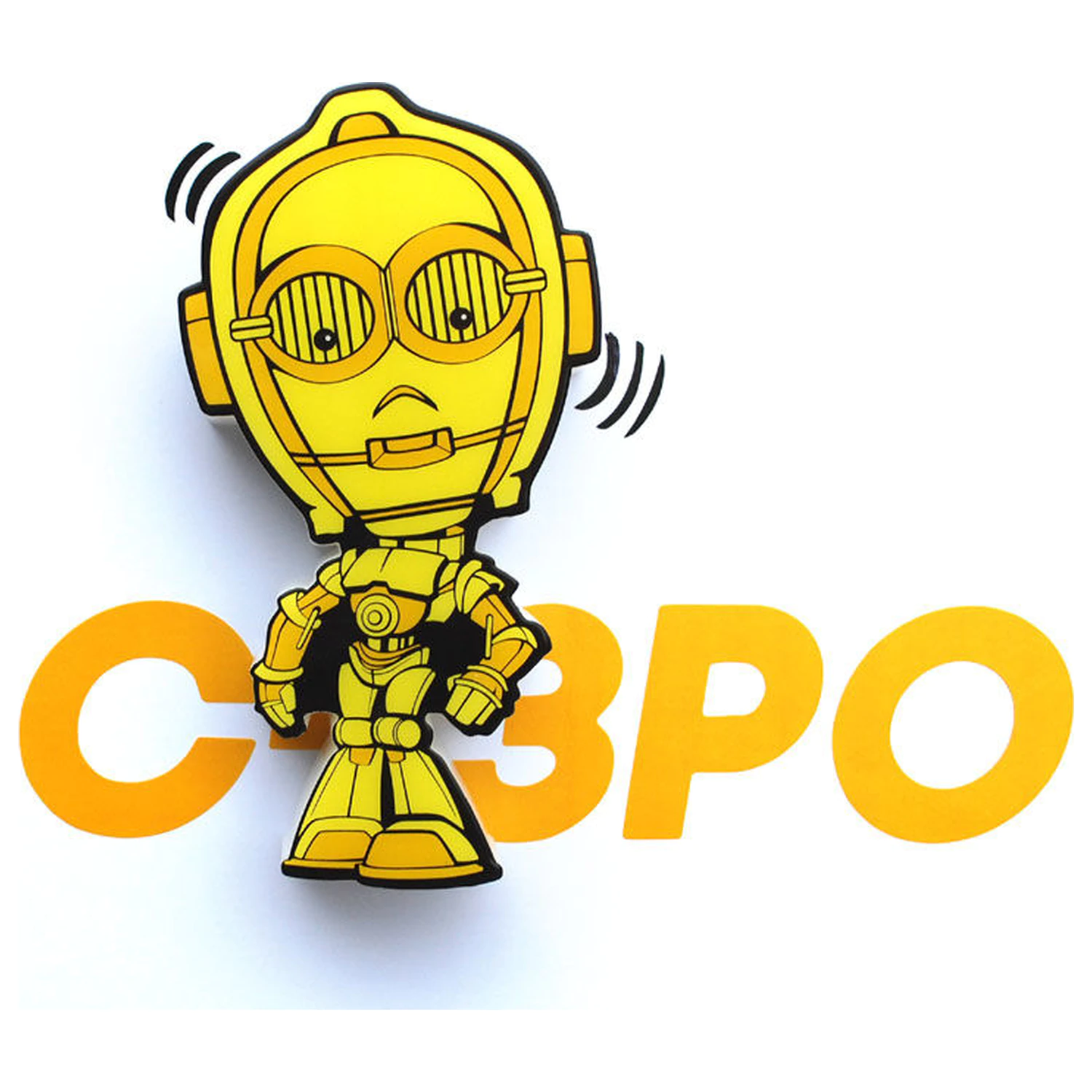 Star Wars C-3PO 3D Light FX mini lampa poza produsului