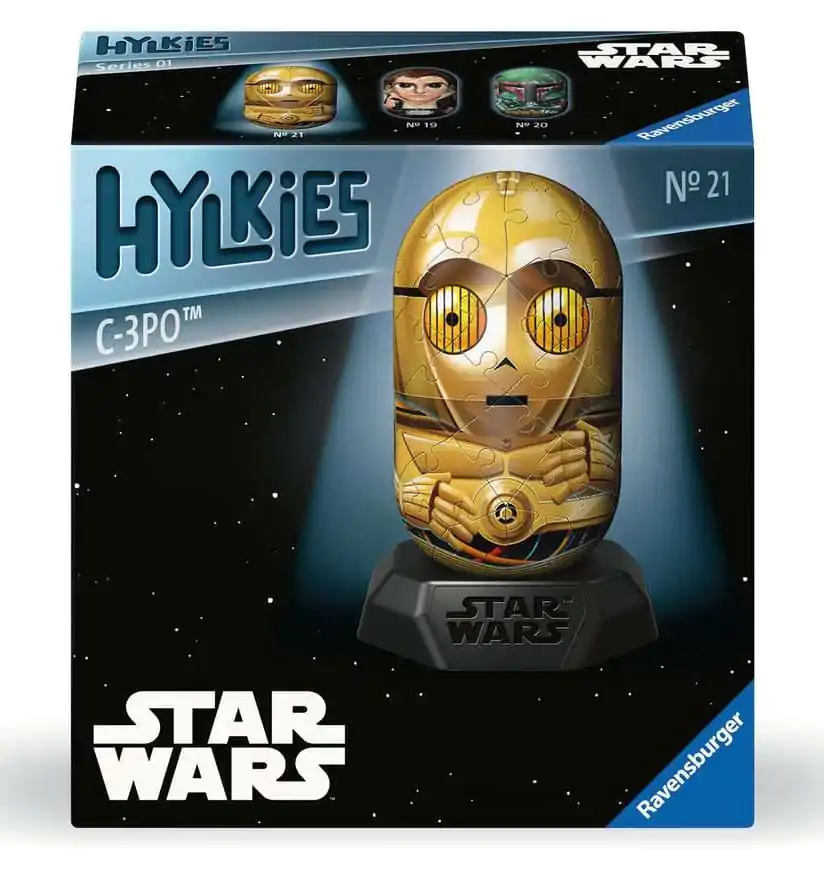 Star Wars Hylkies Puzzle 3D C-3PO (55 piese) poza produsului