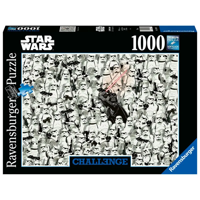 Puzzle tip jigsaw Star Wars Challenge Darth Vader & Stormtroopers (1000 piese) [AMBALAJ DETERIORAT] poza produsului