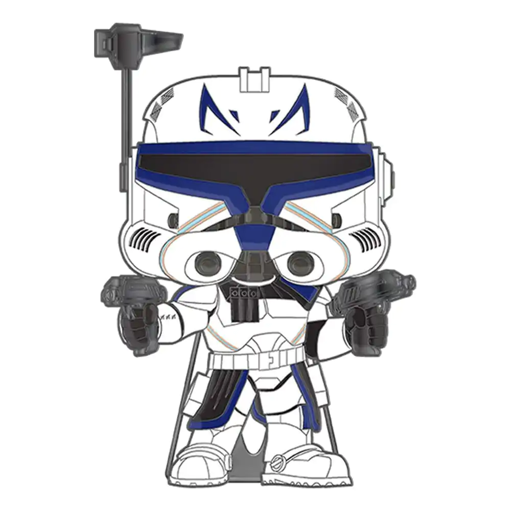 Star Wars Clone Wars Loungefly POP! Pin Emailat Căpitanul Rex (Strălucește-în-Întuneric) 10 cm poza produsului