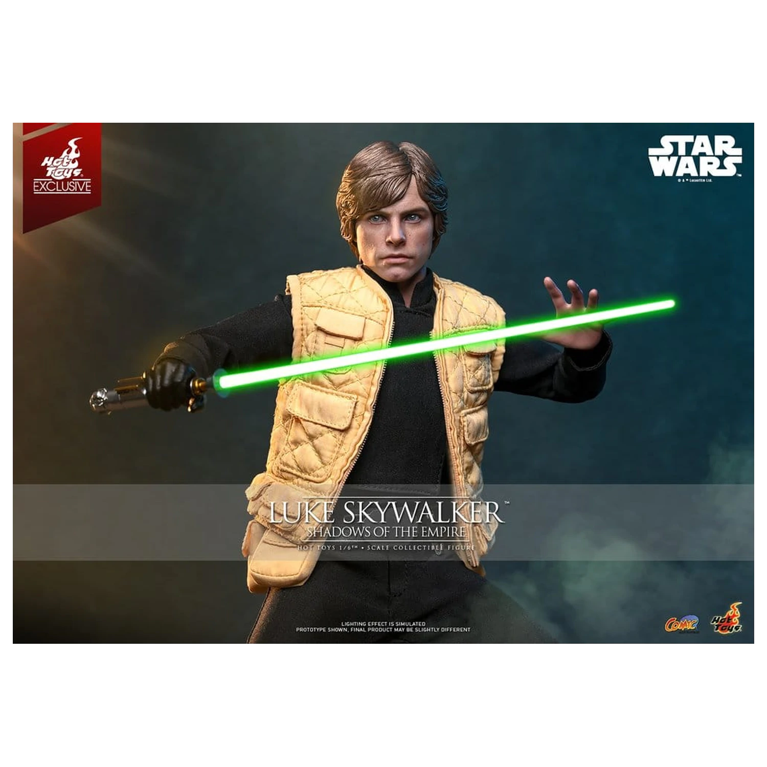 Star Wars Comic Masterpiece figurina de acțiune 1/6 Luke Skywalker (Shadows Of The Empire) (Hot Toys Exclusive) 28 cm poza produsului