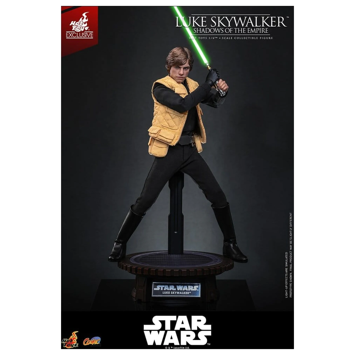 Star Wars Comic Masterpiece figurina de acțiune 1/6 Luke Skywalker (Shadows Of The Empire) (Hot Toys Exclusive) 28 cm poza produsului
