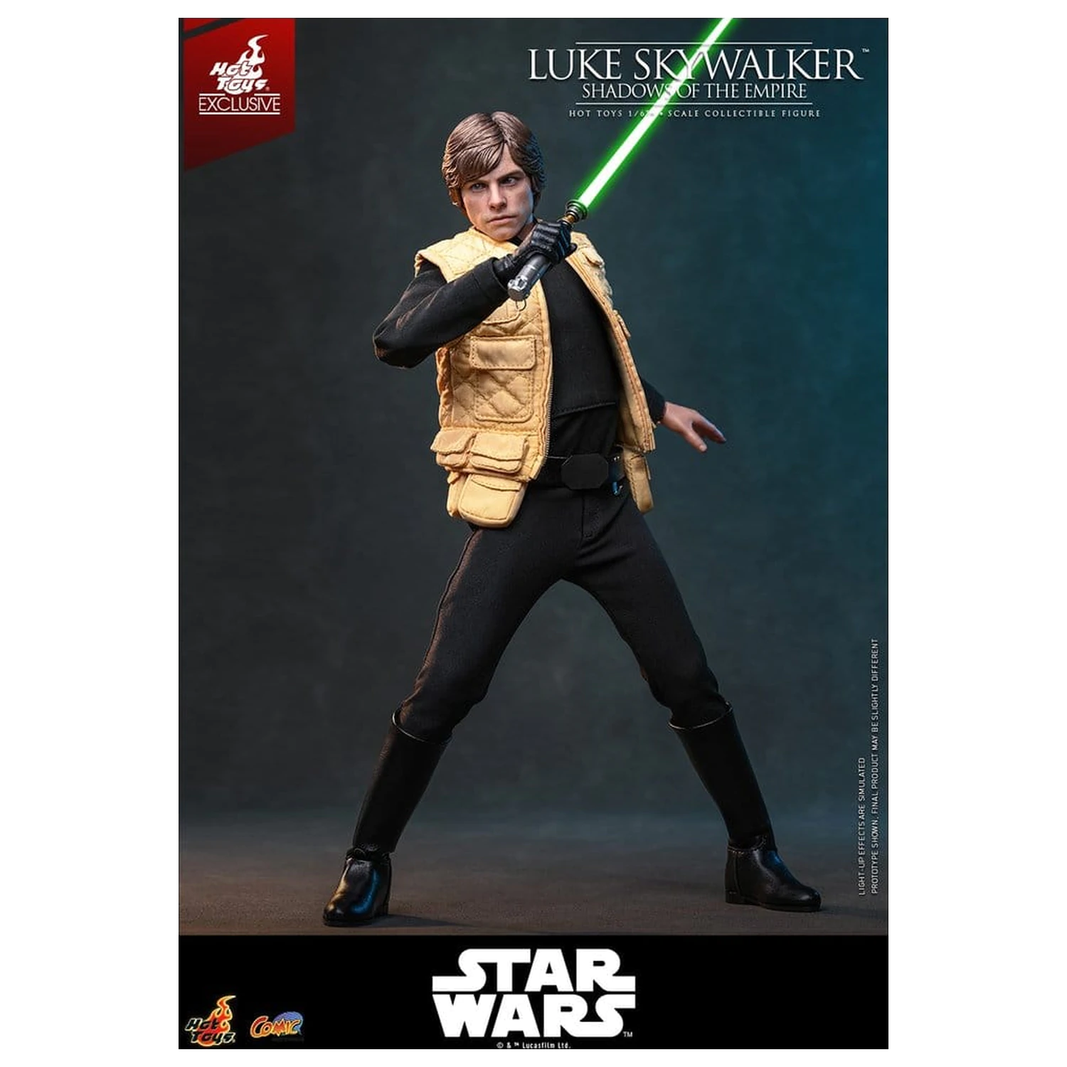 Star Wars Comic Masterpiece figurina de acțiune 1/6 Luke Skywalker (Shadows Of The Empire) (Hot Toys Exclusive) 28 cm poza produsului