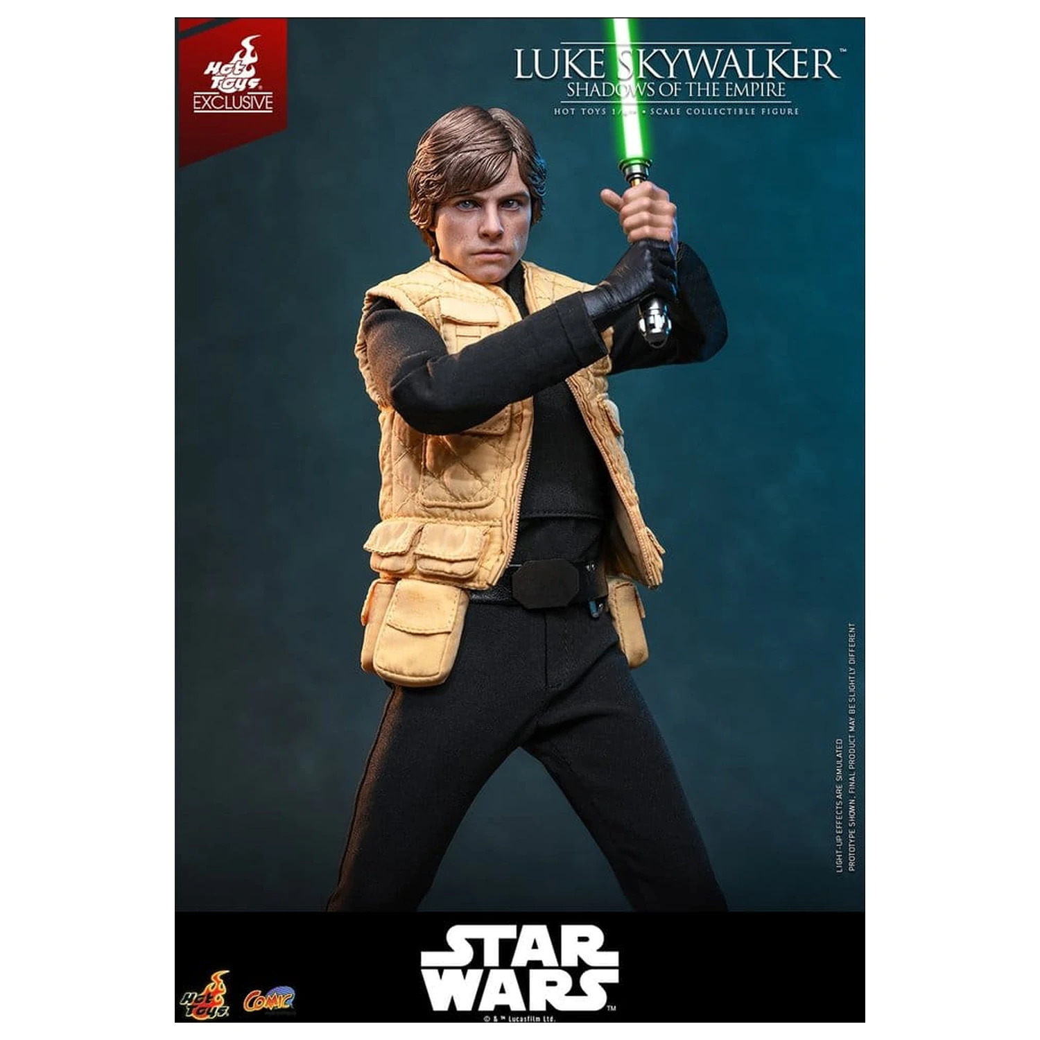 Star Wars Comic Masterpiece figurina de acțiune 1/6 Luke Skywalker (Shadows Of The Empire) (Hot Toys Exclusive) 28 cm poza produsului