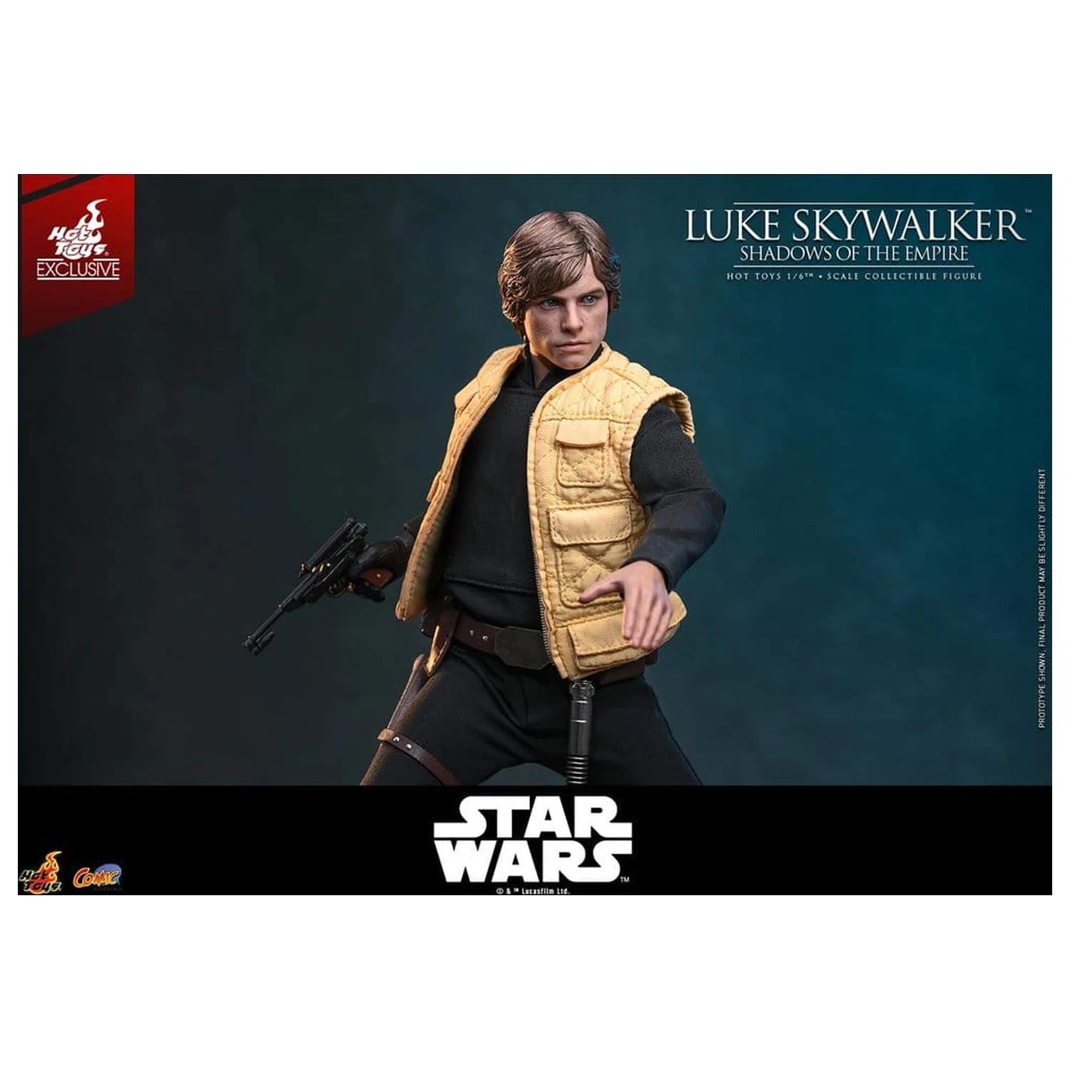 Star Wars Comic Masterpiece figurina de acțiune 1/6 Luke Skywalker (Shadows Of The Empire) (Hot Toys Exclusive) 28 cm poza produsului