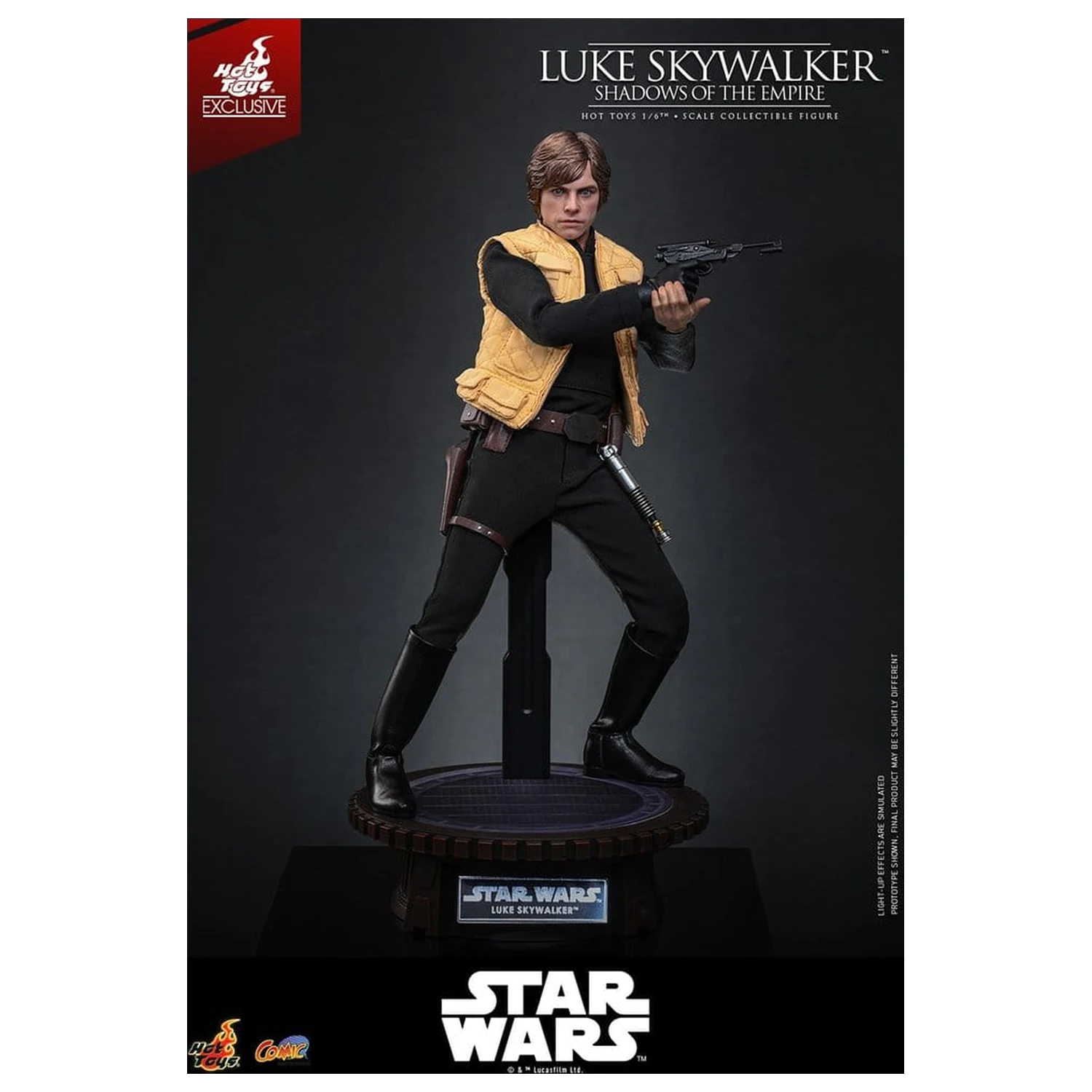 Star Wars Comic Masterpiece figurina de acțiune 1/6 Luke Skywalker (Shadows Of The Empire) (Hot Toys Exclusive) 28 cm poza produsului