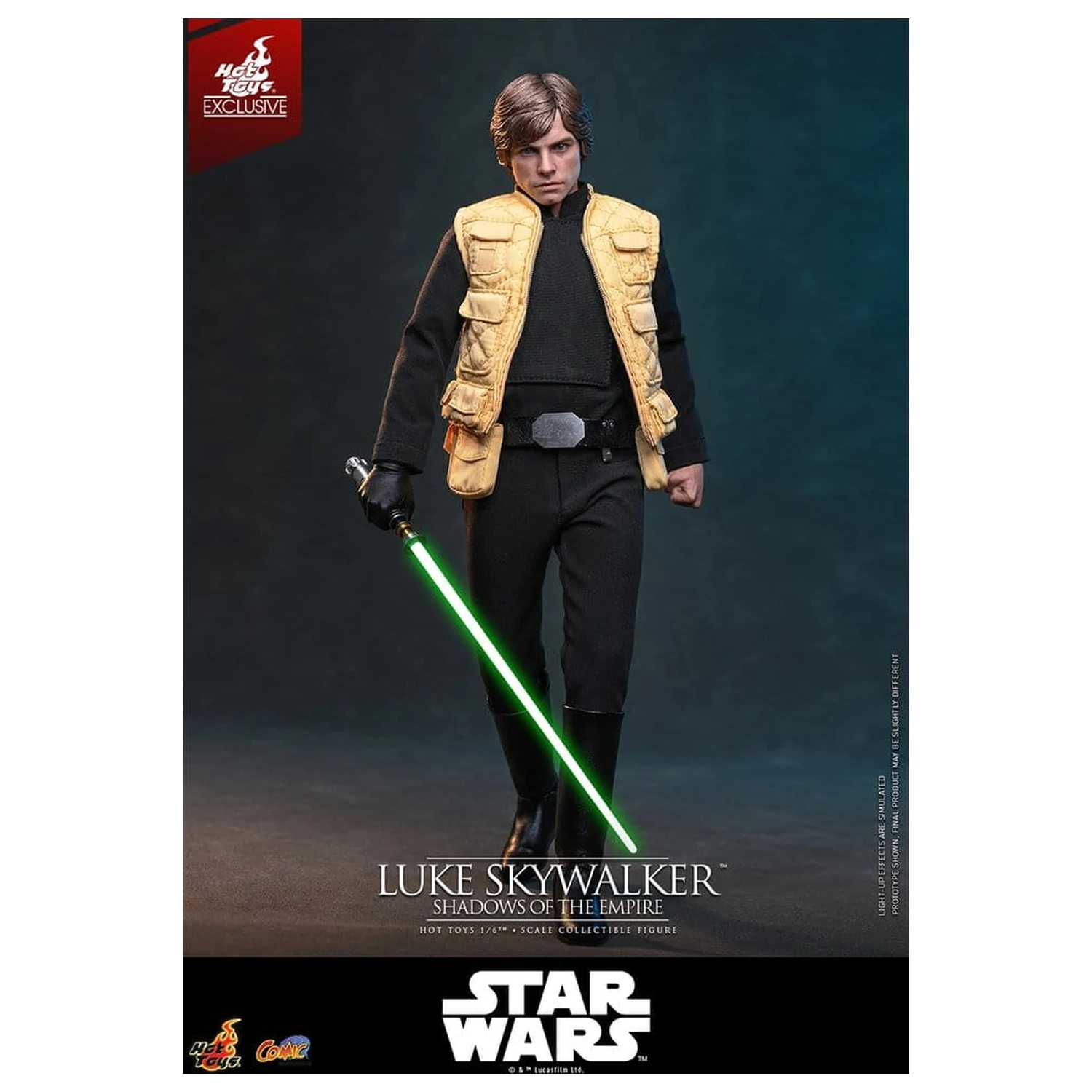 Star Wars Comic Masterpiece figurina de acțiune 1/6 Luke Skywalker (Shadows Of The Empire) (Hot Toys Exclusive) 28 cm poza produsului