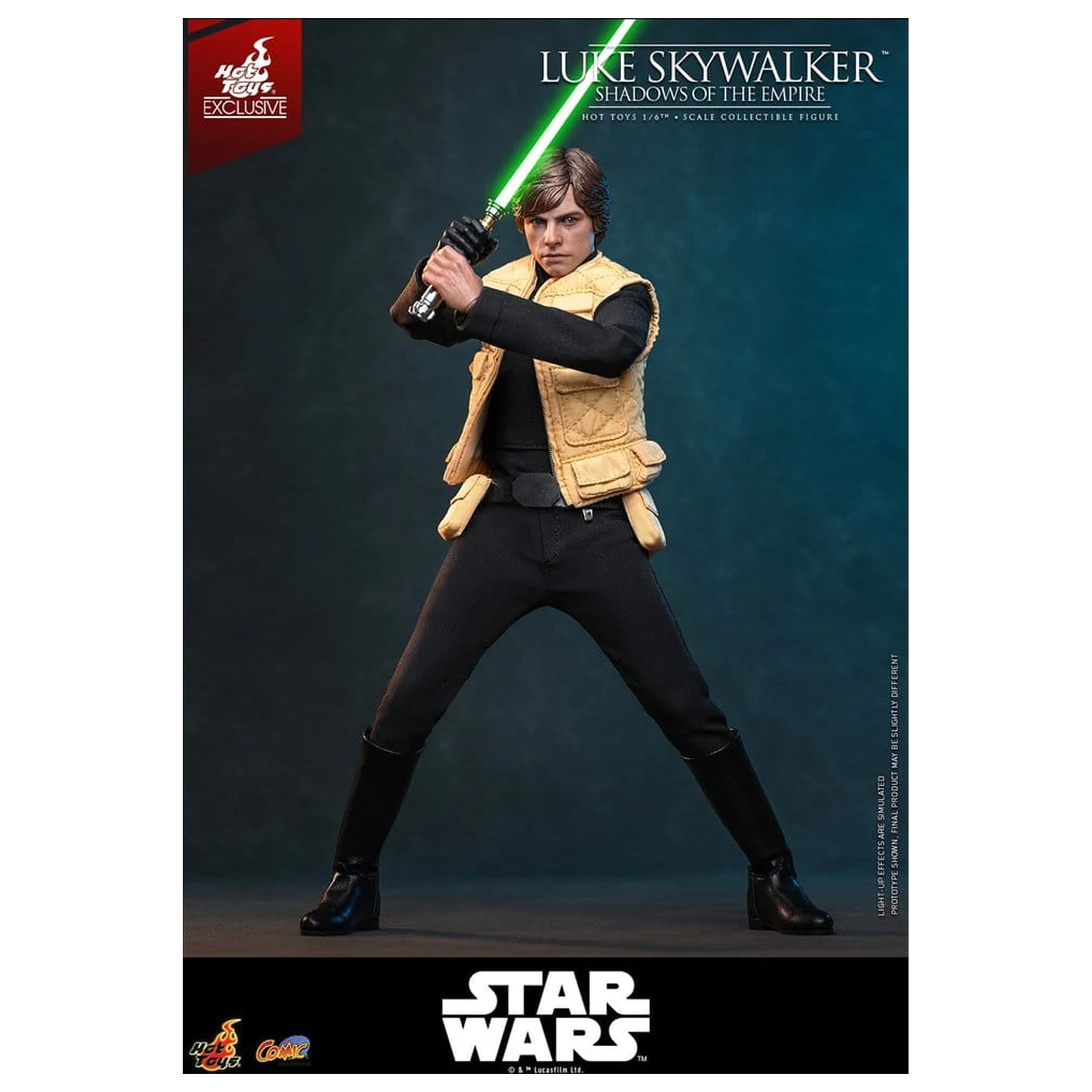 Star Wars Comic Masterpiece figurina de acțiune 1/6 Luke Skywalker (Shadows Of The Empire) (Hot Toys Exclusive) 28 cm poza produsului