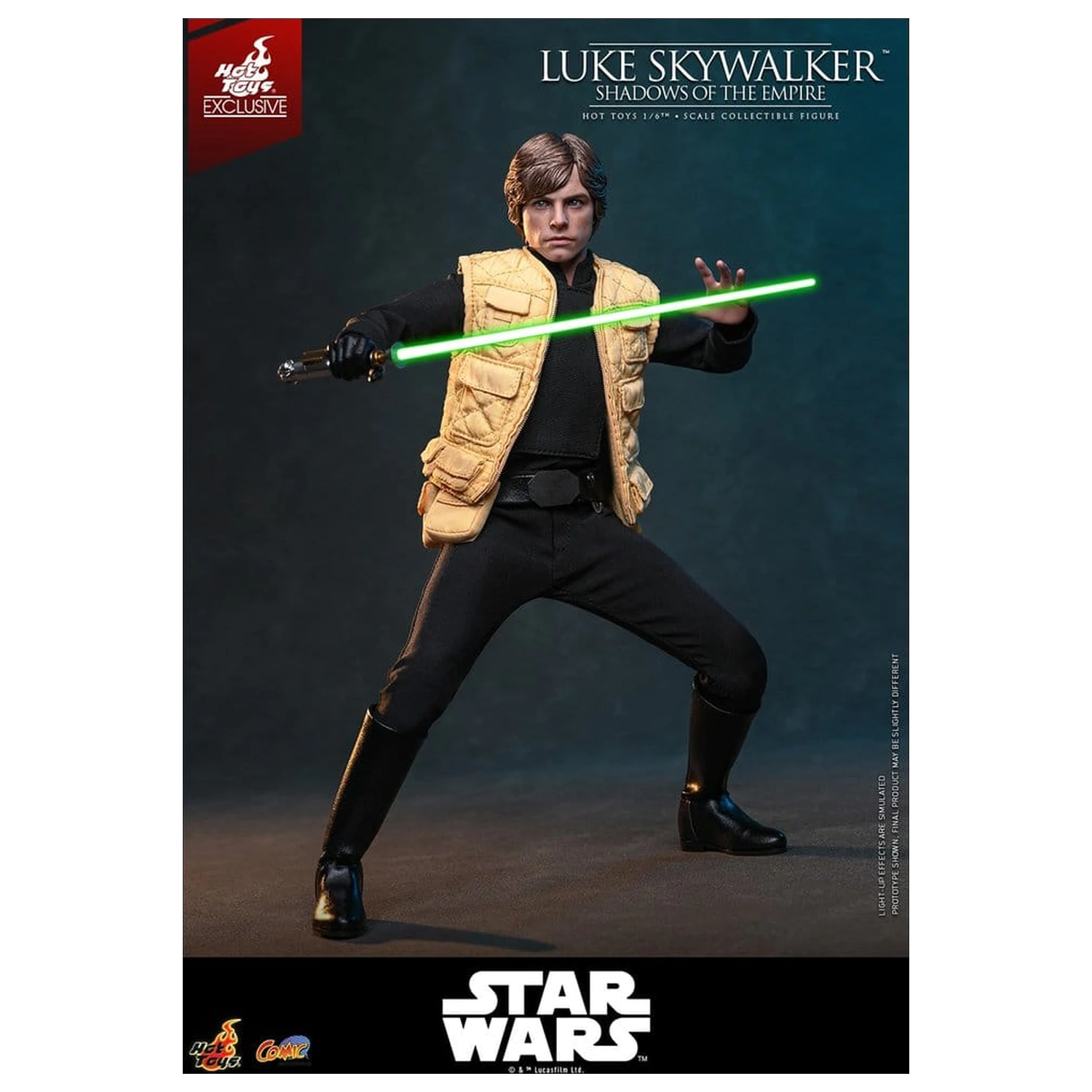 Star Wars Comic Masterpiece figurina de acțiune 1/6 Luke Skywalker (Shadows Of The Empire) (Hot Toys Exclusive) 28 cm poza produsului