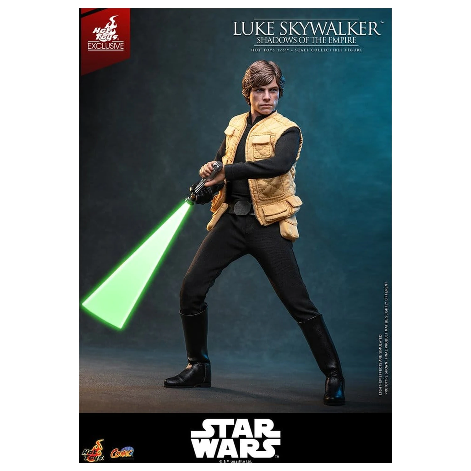 Star Wars Comic Masterpiece figurina de acțiune 1/6 Luke Skywalker (Shadows Of The Empire) (Hot Toys Exclusive) 28 cm poza produsului