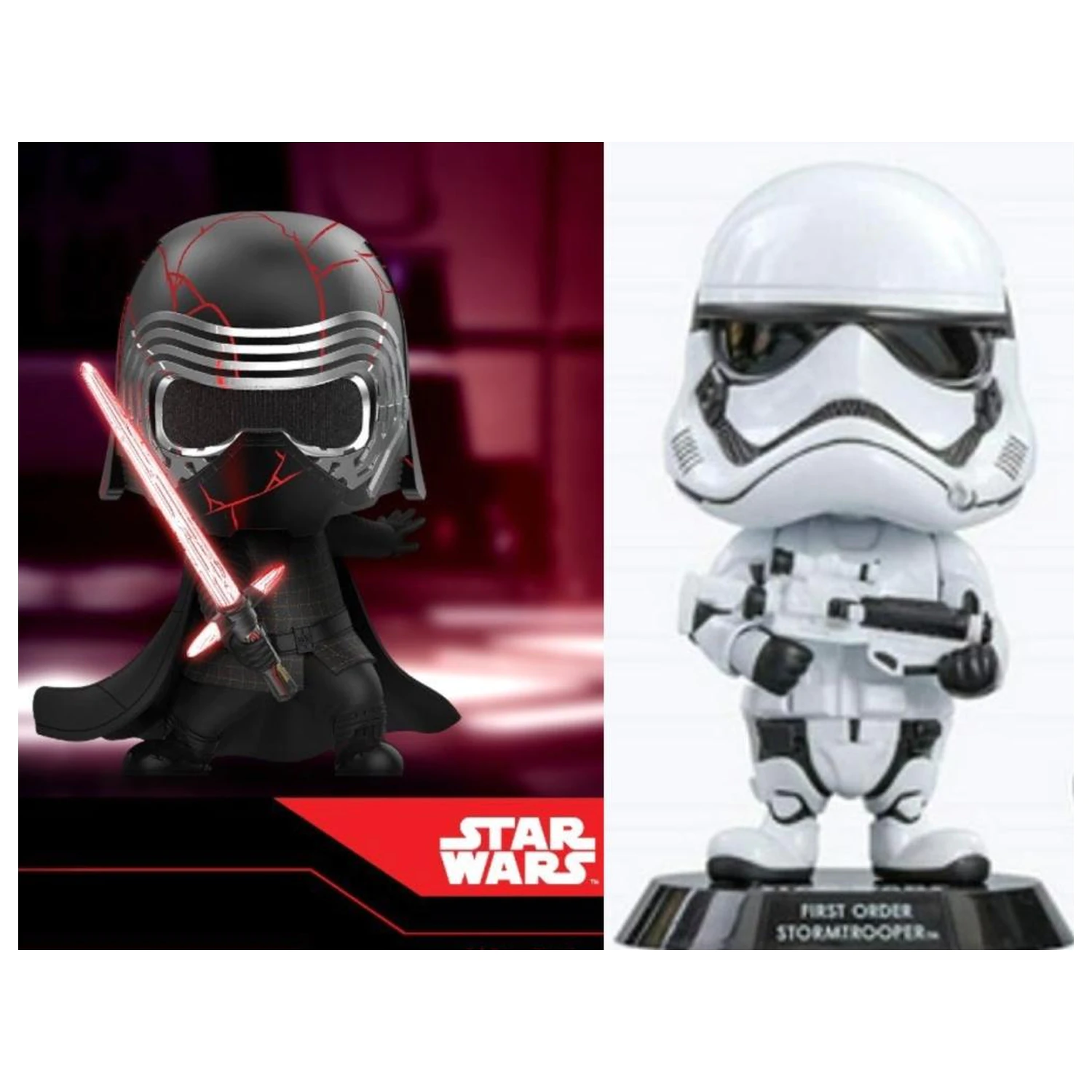 Set figurine Star Wars Cosbaby Wave 2 Kylo Ren & First Order Stormtrooper poza produsului