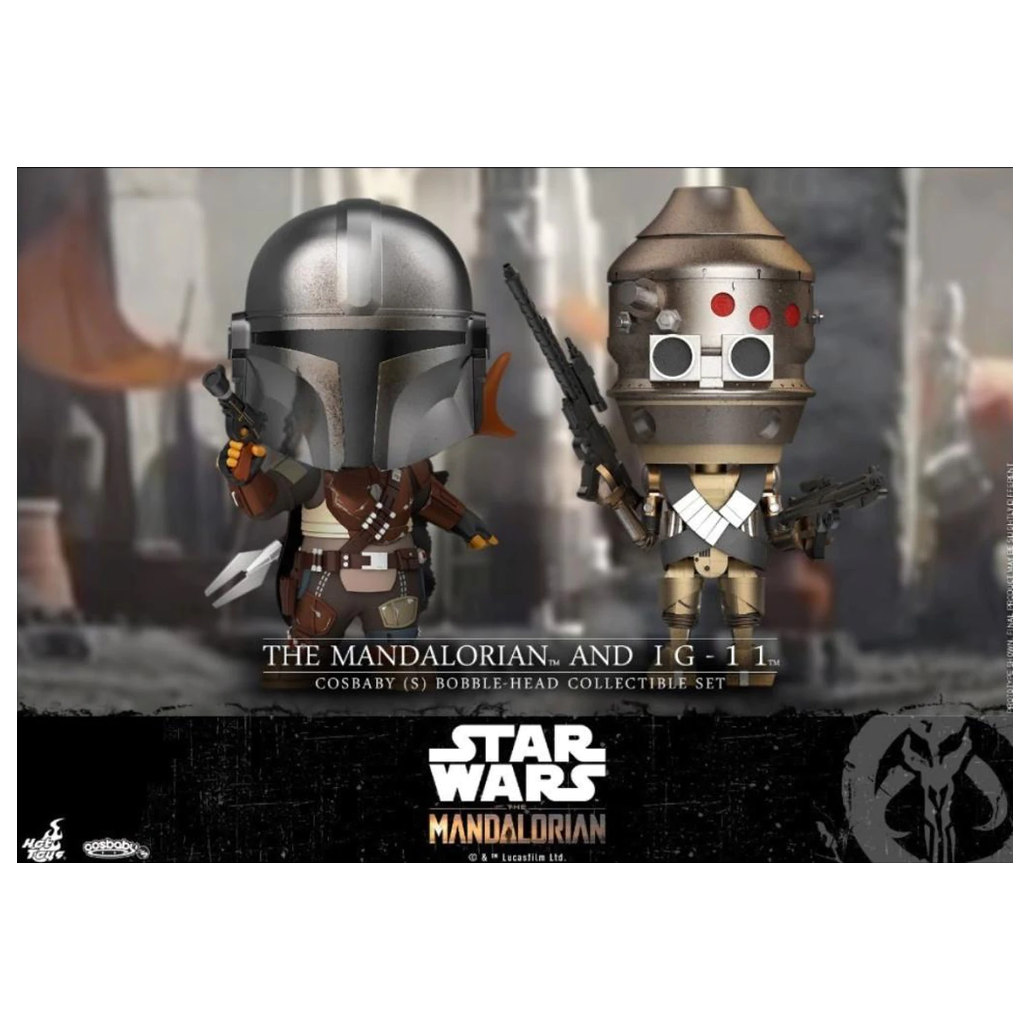 Set Star Wars Cosbaby Wave 3 Mandalorian & IG-11 poza produsului