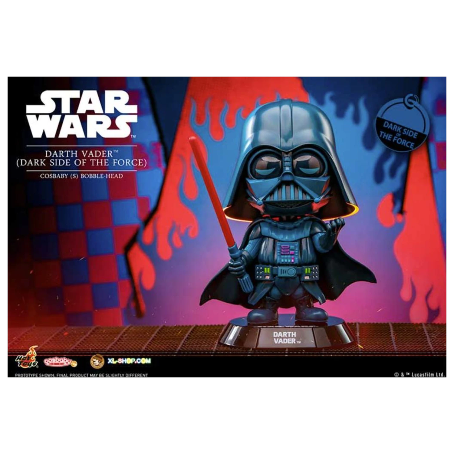 Figura Cosbaby Star Wars Valul 4 Darth Vader Dark Side of the Force poza produsului