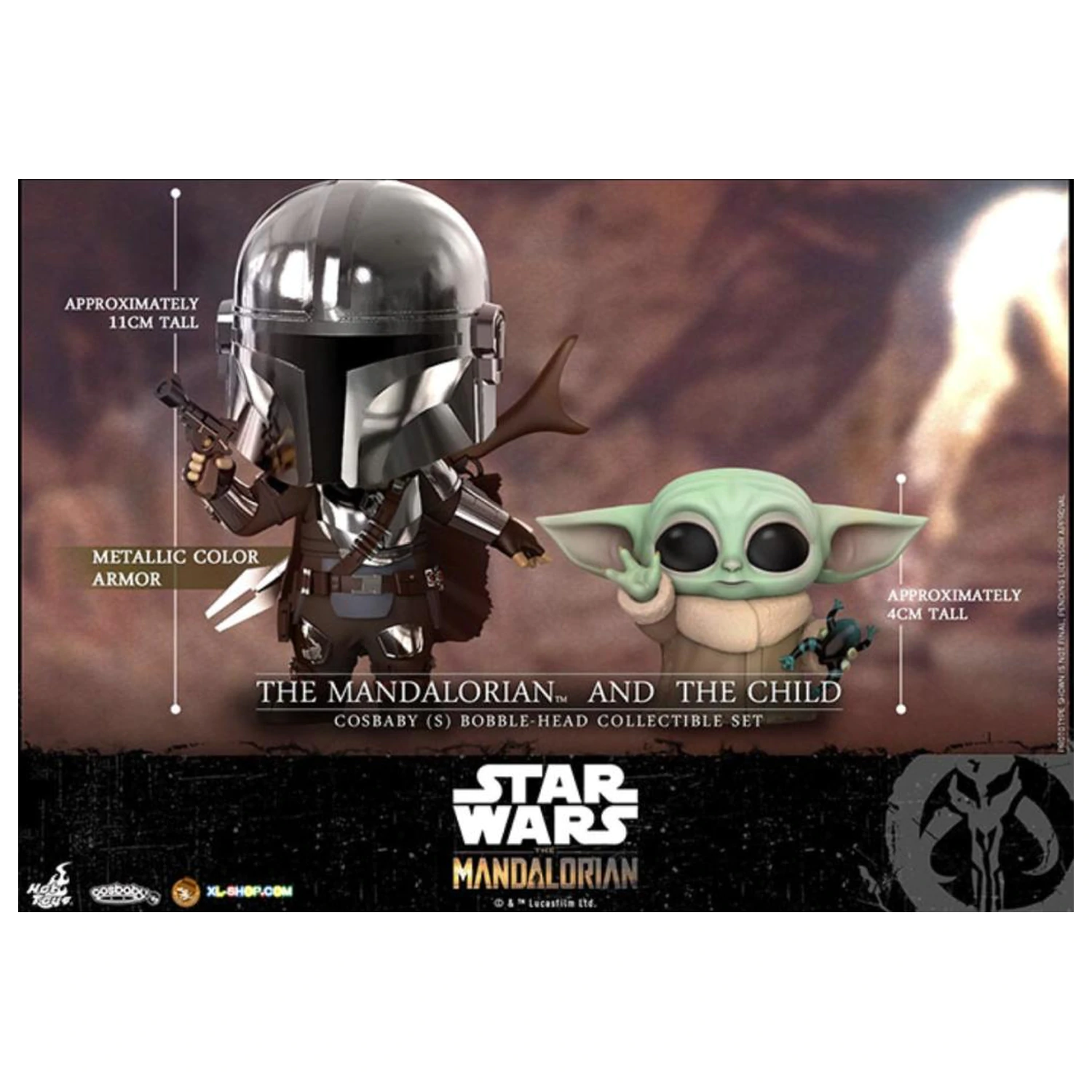 Set Star Wars Cosbaby Wave 5 Mandalorian & The Child poza produsului