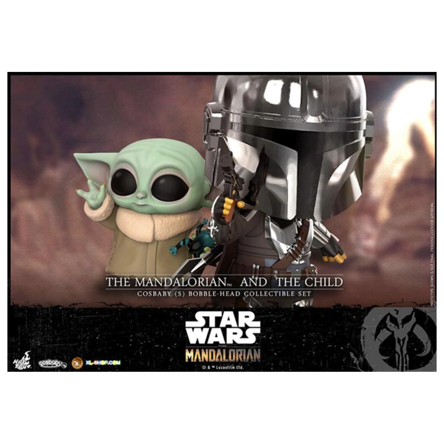 Set Star Wars Cosbaby Wave 5 Mandalorian & The Child poza produsului