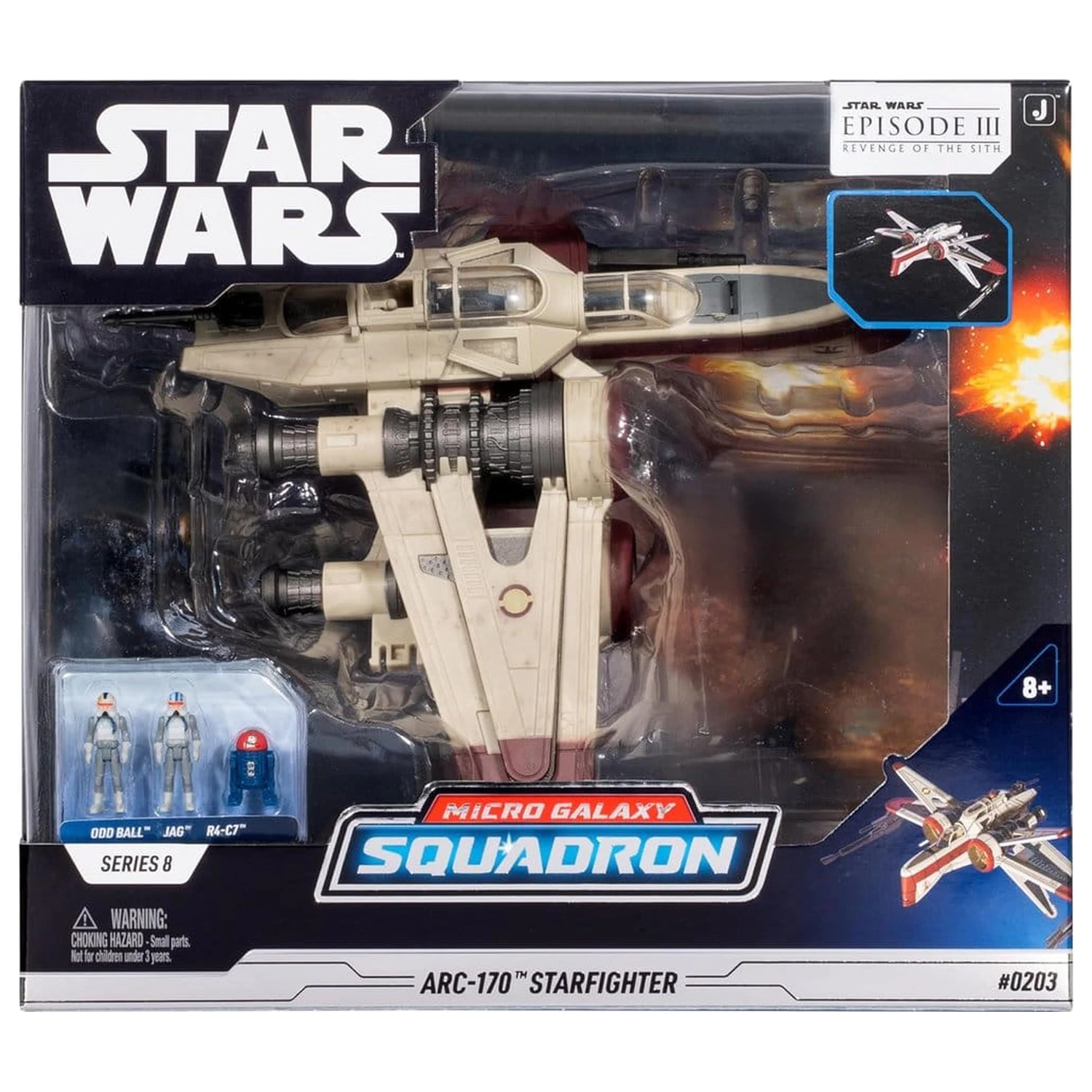 Star Wars Deluxe Vehicul ARC 170 20 cm (Series 8) poza produsului
