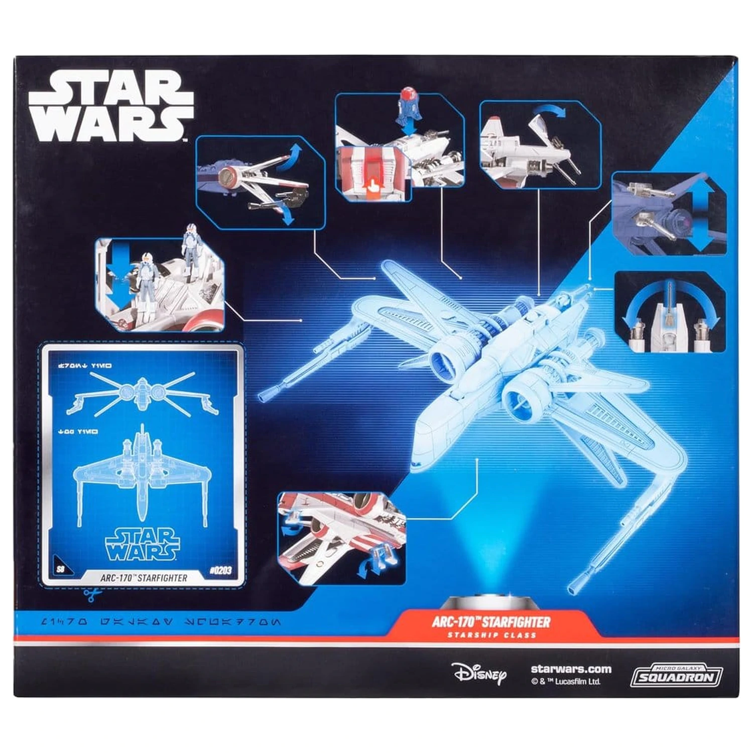 Star Wars Deluxe Vehicul ARC 170 20 cm (Series 8) poza produsului