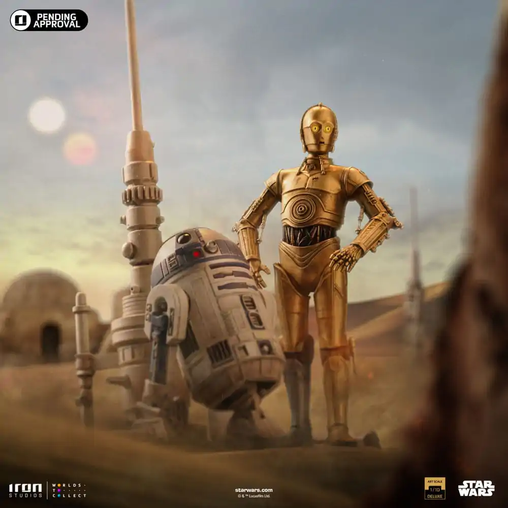 Statuie Star Wars Deluxe Art Scale 1/10 C-3PO & R2D2 31 cm poza produsului