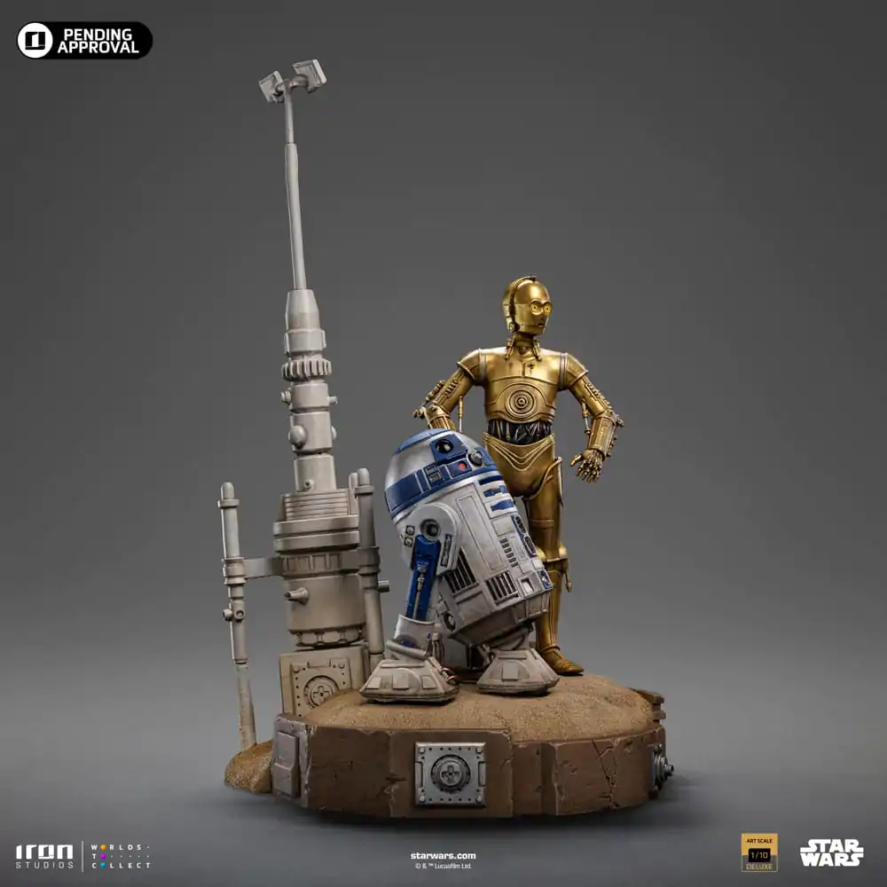 Statuie Star Wars Deluxe Art Scale 1/10 C-3PO & R2D2 31 cm poza produsului