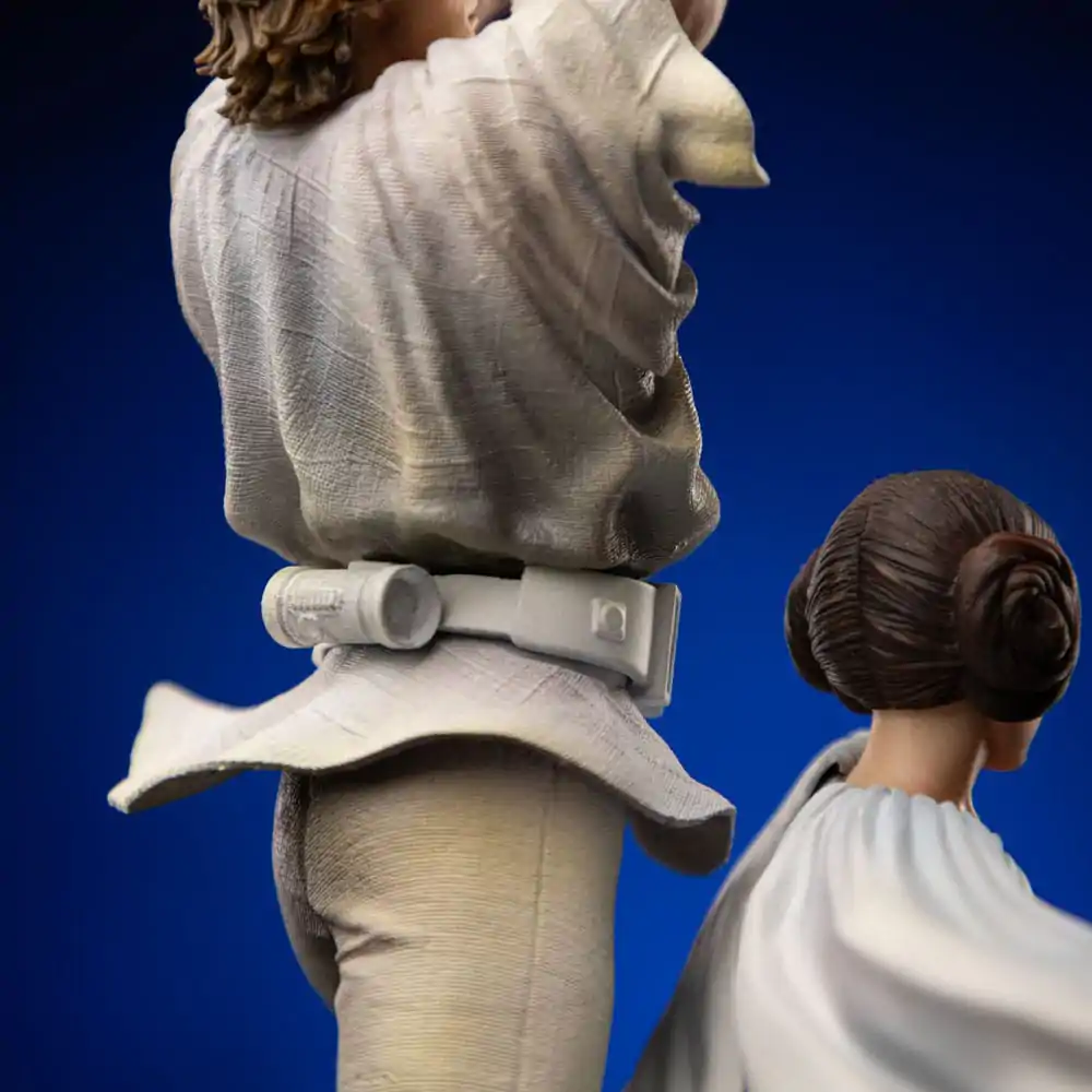 Star Wars Statuie artistică Deluxe la scară 1/10 Luke și Leia 41 cm poza produsului