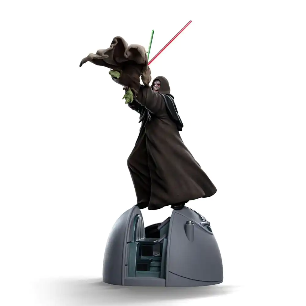 Statuie artistică de lux la scară 1/10 Star Wars Yoda vs Emperor Palpatine (CCXP Exclusive 2024) 31 cm poza produsului