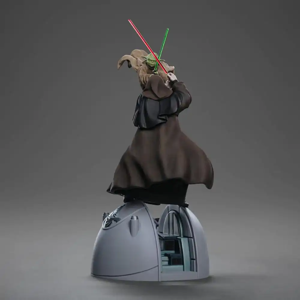 Statuie artistică de lux la scară 1/10 Star Wars Yoda vs Emperor Palpatine (CCXP Exclusive 2024) 31 cm poza produsului