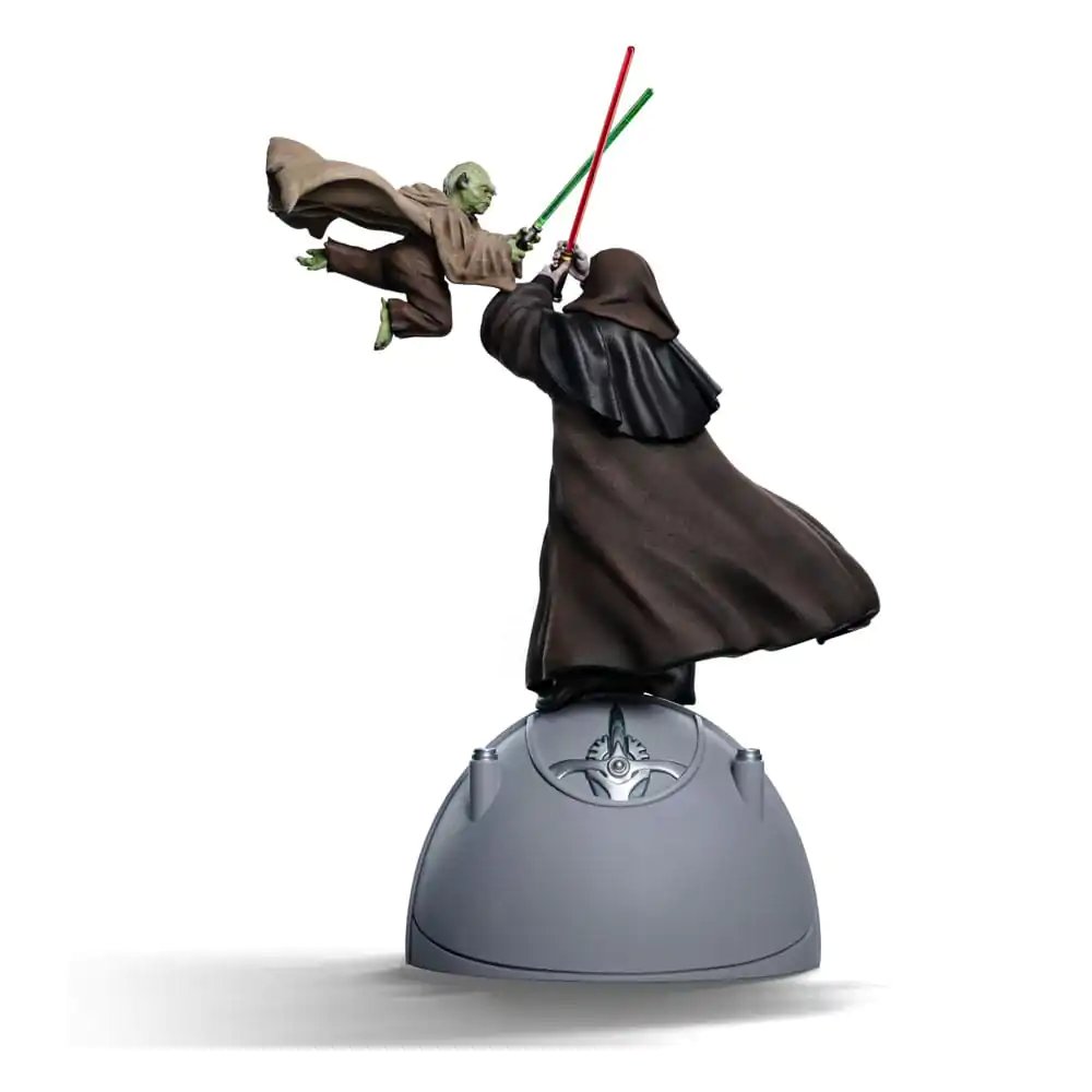 Statuie artistică de lux la scară 1/10 Star Wars Yoda vs Emperor Palpatine (CCXP Exclusive 2024) 31 cm poza produsului