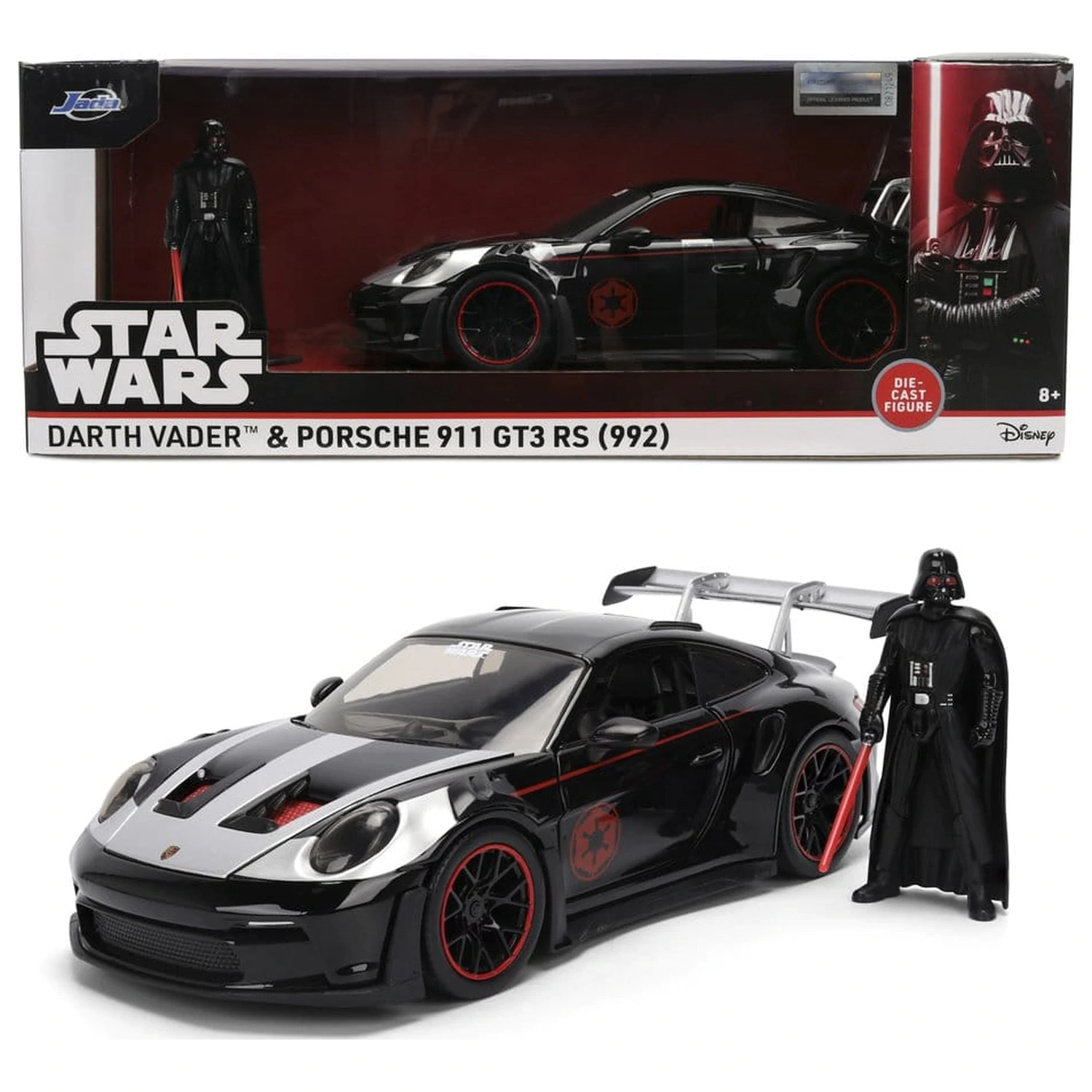 Star Wars Model turnat sub presiune 1:24 Darth Vader Porsche 911 poza produsului