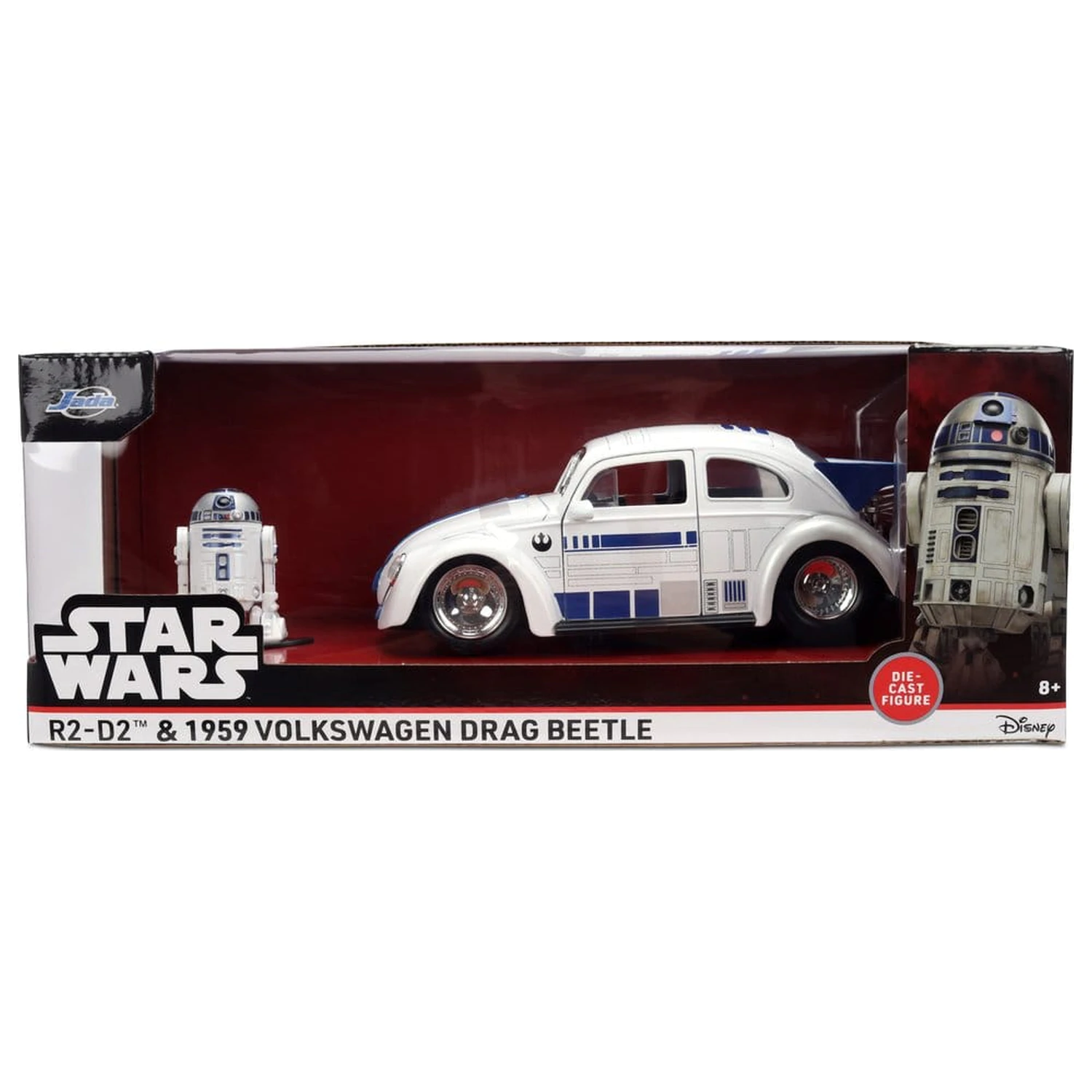 Star Wars model din metal turnat 1:24 R2-D2 1959 VW Drag Beetle poza produsului