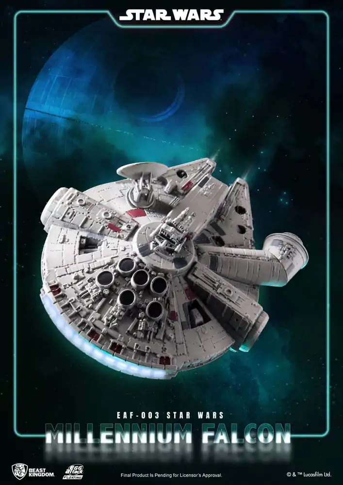 Star Wars Egg Attack Model plutitor cu funcție de iluminare Millennium Falcon 13 cm poza produsului