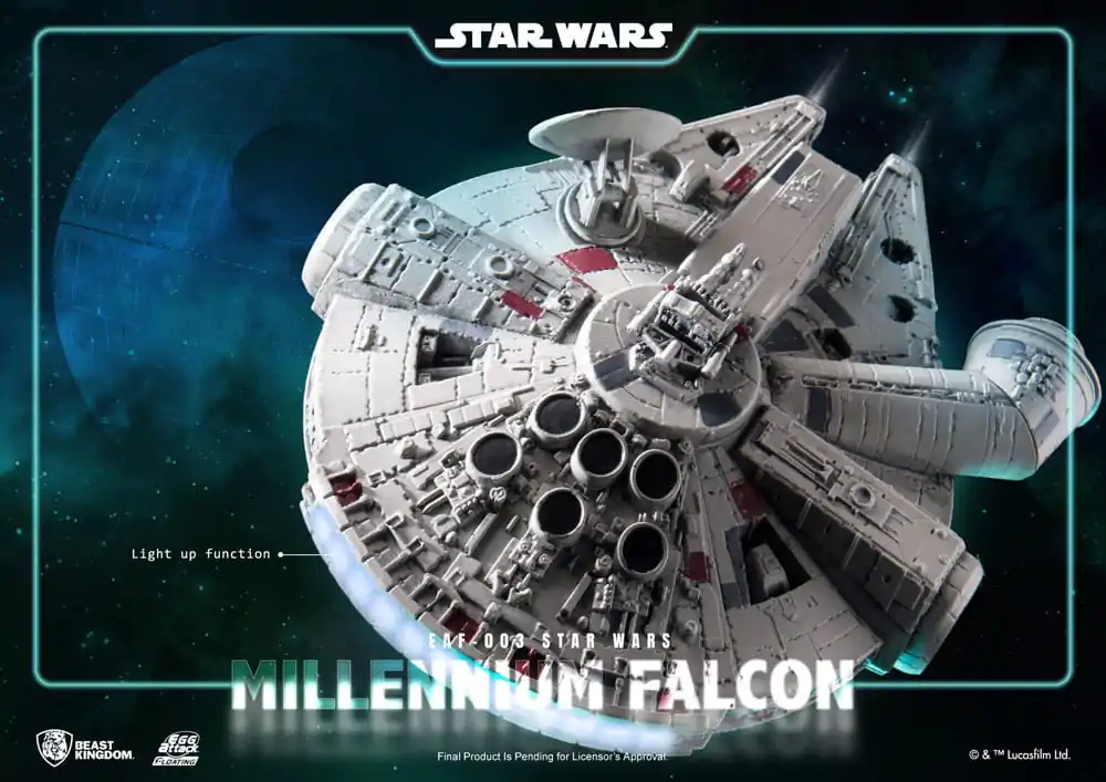 Star Wars Egg Attack Model plutitor cu funcție de iluminare Millennium Falcon 13 cm poza produsului