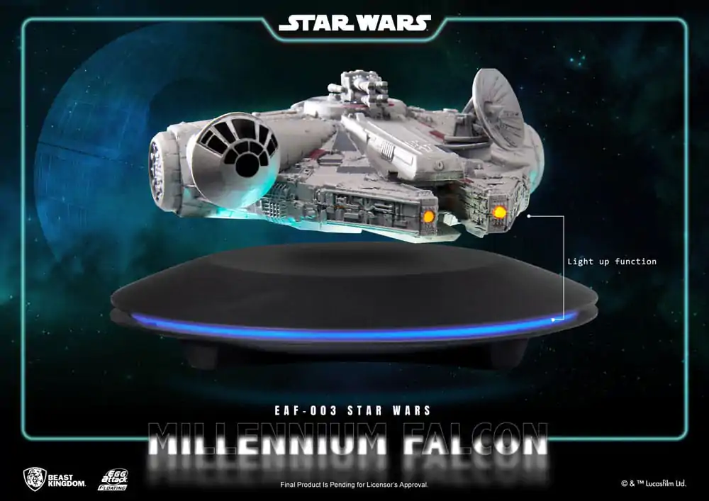 Star Wars Egg Attack Model plutitor cu funcție de iluminare Millennium Falcon 13 cm poza produsului