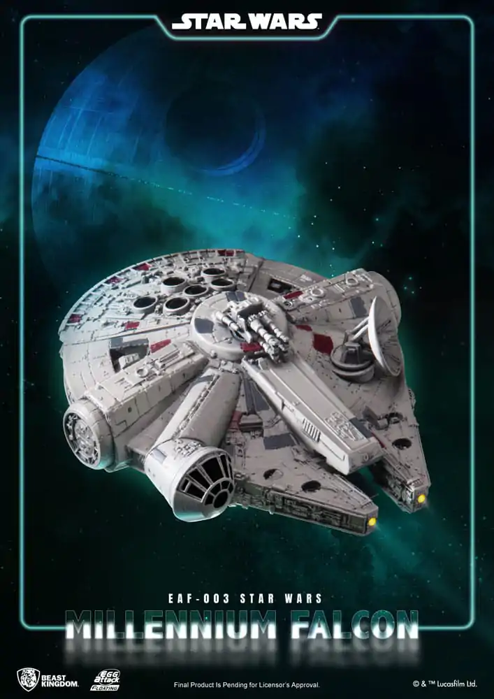 Star Wars Egg Attack Model plutitor cu funcție de iluminare Millennium Falcon 13 cm poza produsului