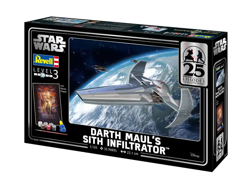 Star Wars Episode I Set Cadou Model 1/120 Sith Infiltrator al lui Darth Maul 22 cm poza produsului