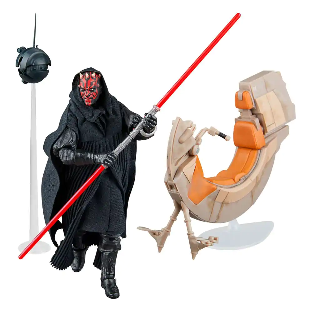 Star Wars Episode I Black Series Vehicul cu figurină de acțiune Darth Maul & Sith Speeder SDCC 2024 poza produsului