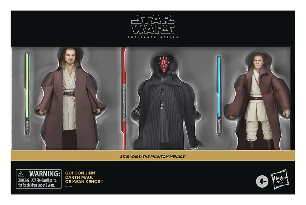 Star Wars Episode I Black Series Figurina de Acțiune 3-Pack Qui-Gon Jinn, Darth Maul, Obi-Wan Kenobi 15 cm poza produsului