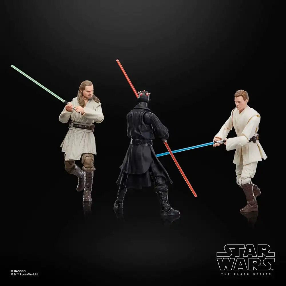 Star Wars Episode I Black Series Figurina de Acțiune 3-Pack Qui-Gon Jinn, Darth Maul, Obi-Wan Kenobi 15 cm poza produsului