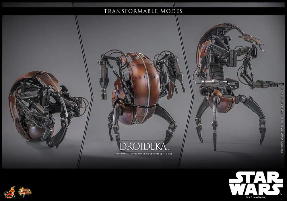 Star Wars Episode I Movie Masterpiece Figurina de Acțiune 1/6 Droideka 27 cm poza produsului