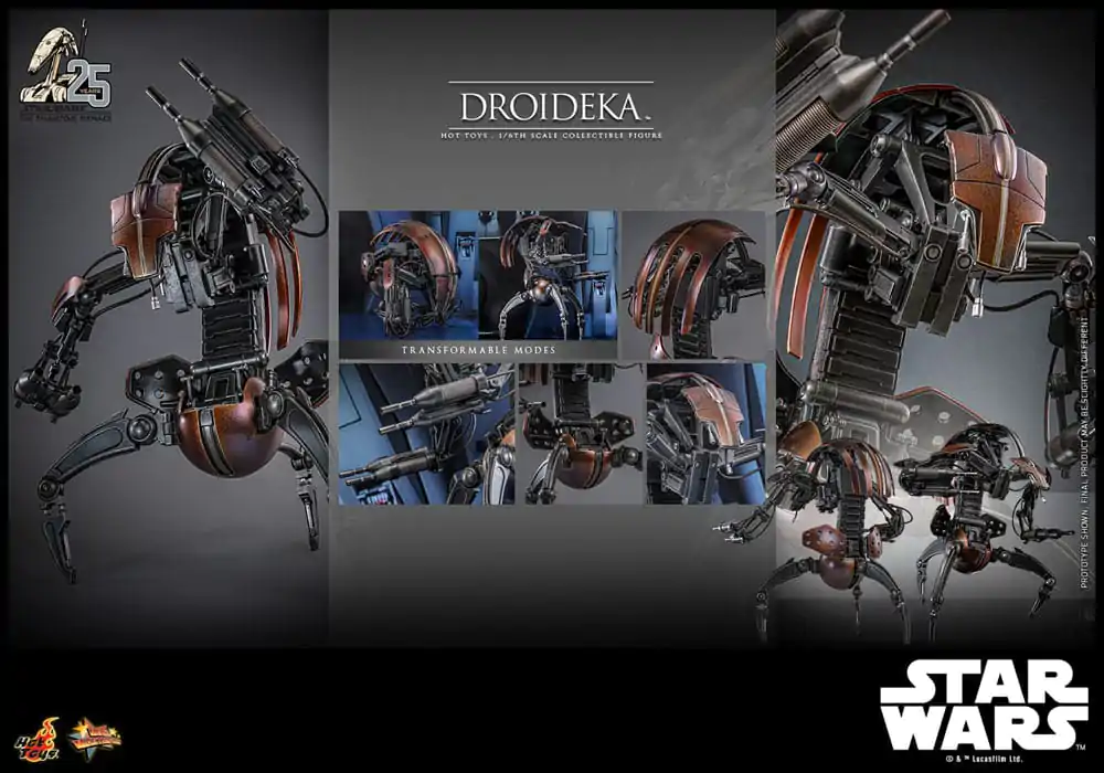 Star Wars Episode I Movie Masterpiece Figurina de Acțiune 1/6 Droideka 27 cm poza produsului