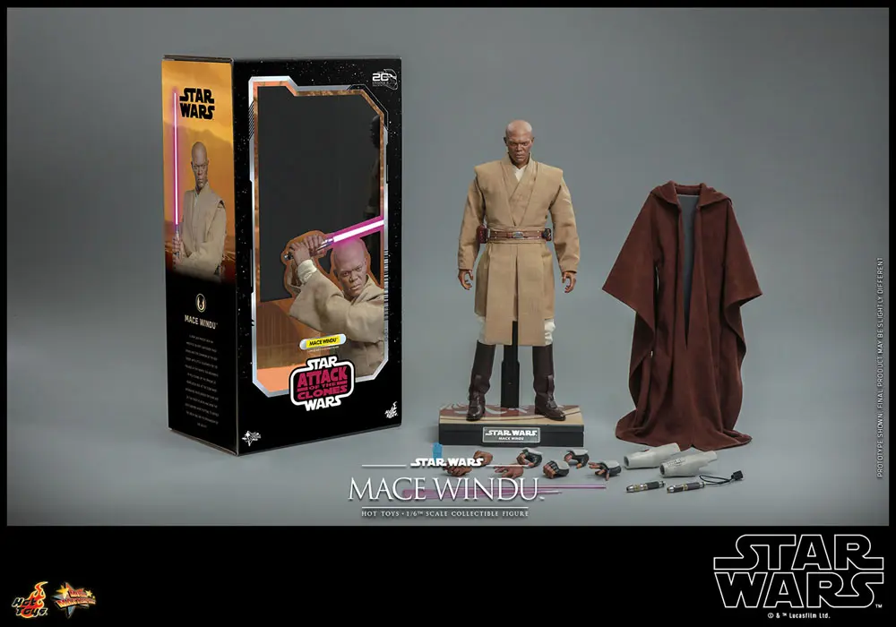 Star Wars: Episode II Figurină de acțiune 1/6 Mace Windu 32 cm poza produsului