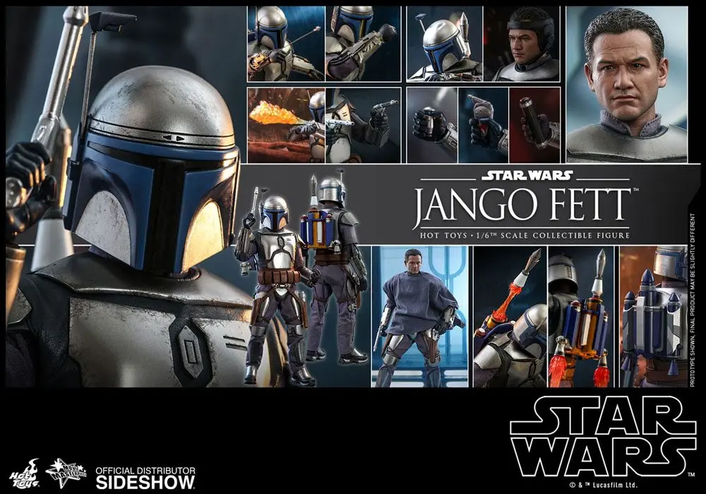 Figurină de acțiune Star Wars Episode II Movie Masterpiece 1/6 Jango Fett 30 cm poza produsului