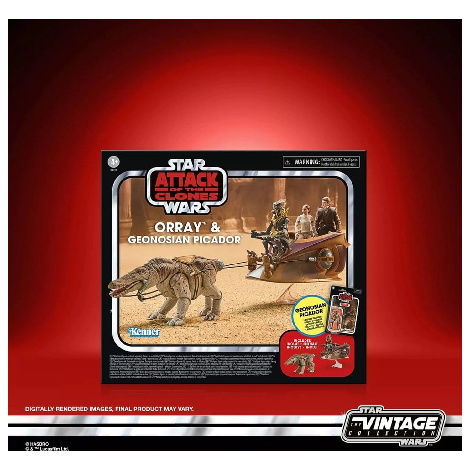 Star Wars Episode II Vintage Collection Figurina de actiune Pachet 2 Orray si Geonosian Picador 10 cm poza produsului