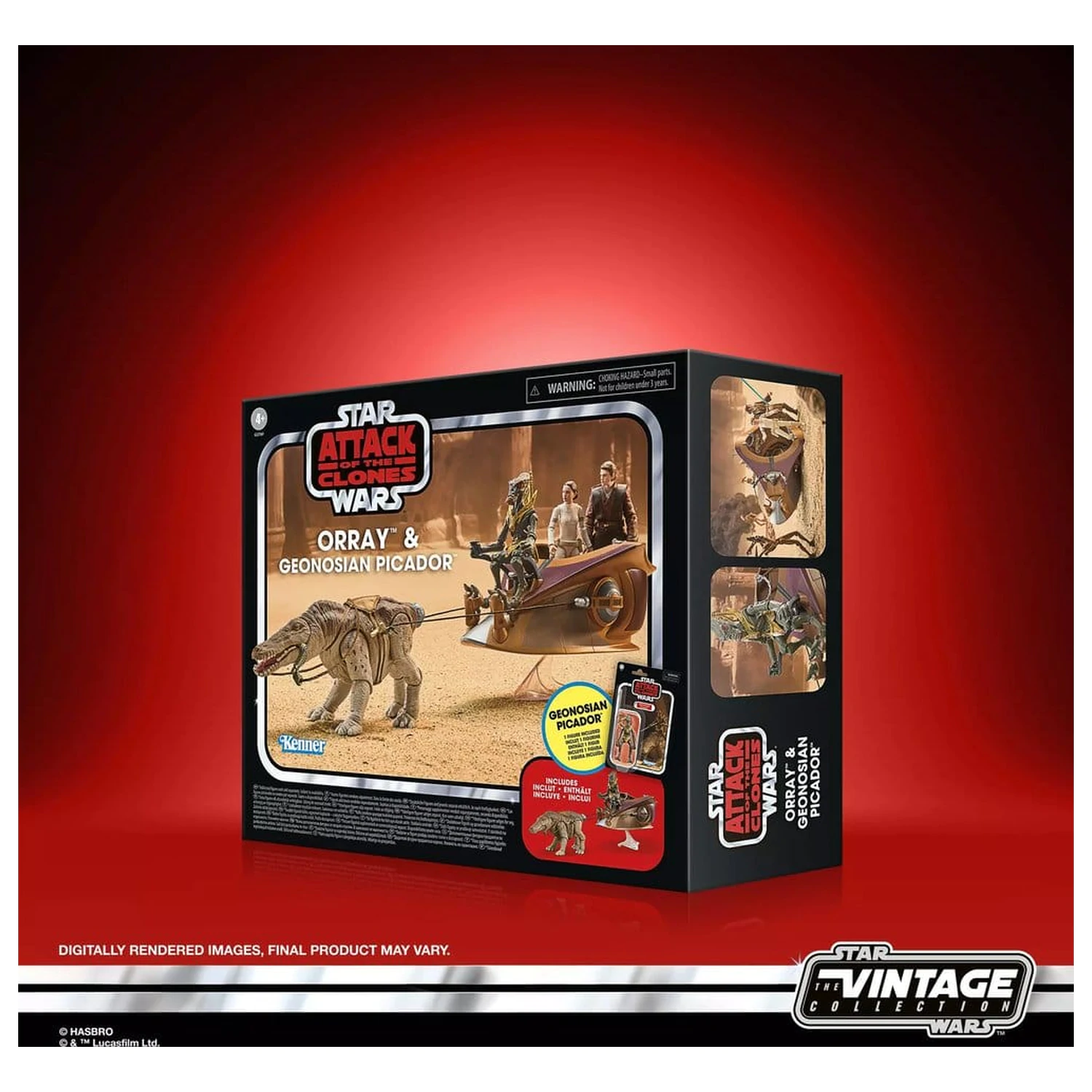 Star Wars Episode II Vintage Collection Figurina de actiune Pachet 2 Orray si Geonosian Picador 10 cm poza produsului