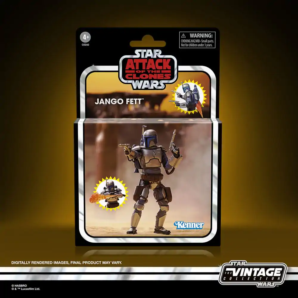 Star Wars Episode II Vintage Collection figurină de acțiune Jango Fett 10 cm poza produsului