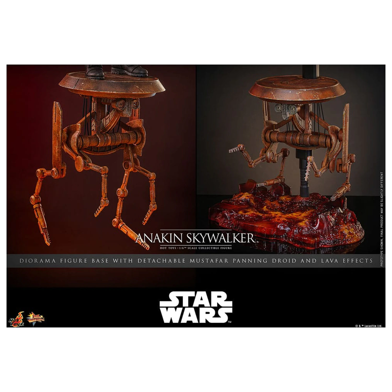 Star Wars: Episode III - Revenge of the Sith Movie Masterpiece figurina de actiune 1/6 Anakin Skywalker 31 cm poza produsului