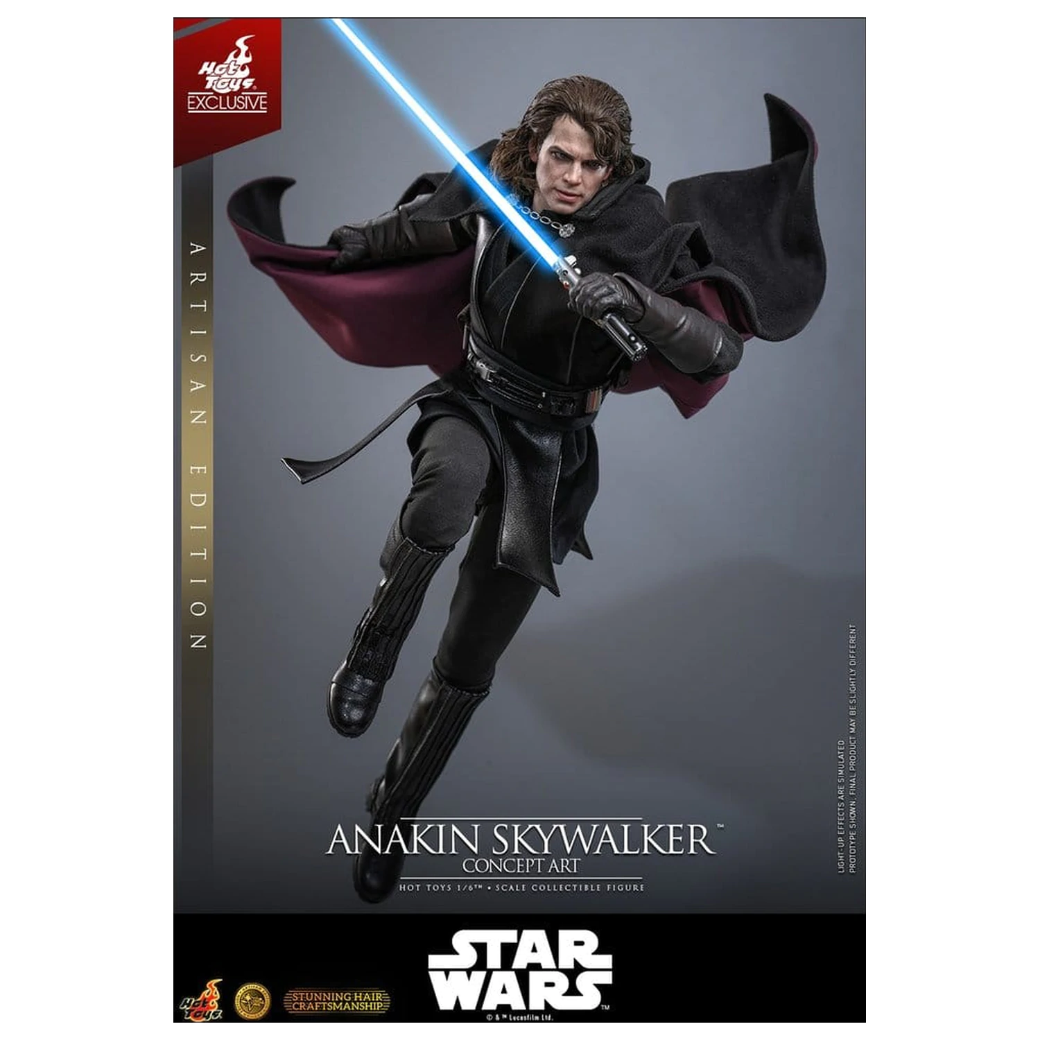 Star Wars Episode III: Revenge Of The Sith Movie Masterpiece Figurina de actiune 1/6 Anakin Skywalker (Concept Art Version) (Artisan Edition) Hot Toys Exclusive 31 cm poza produsului