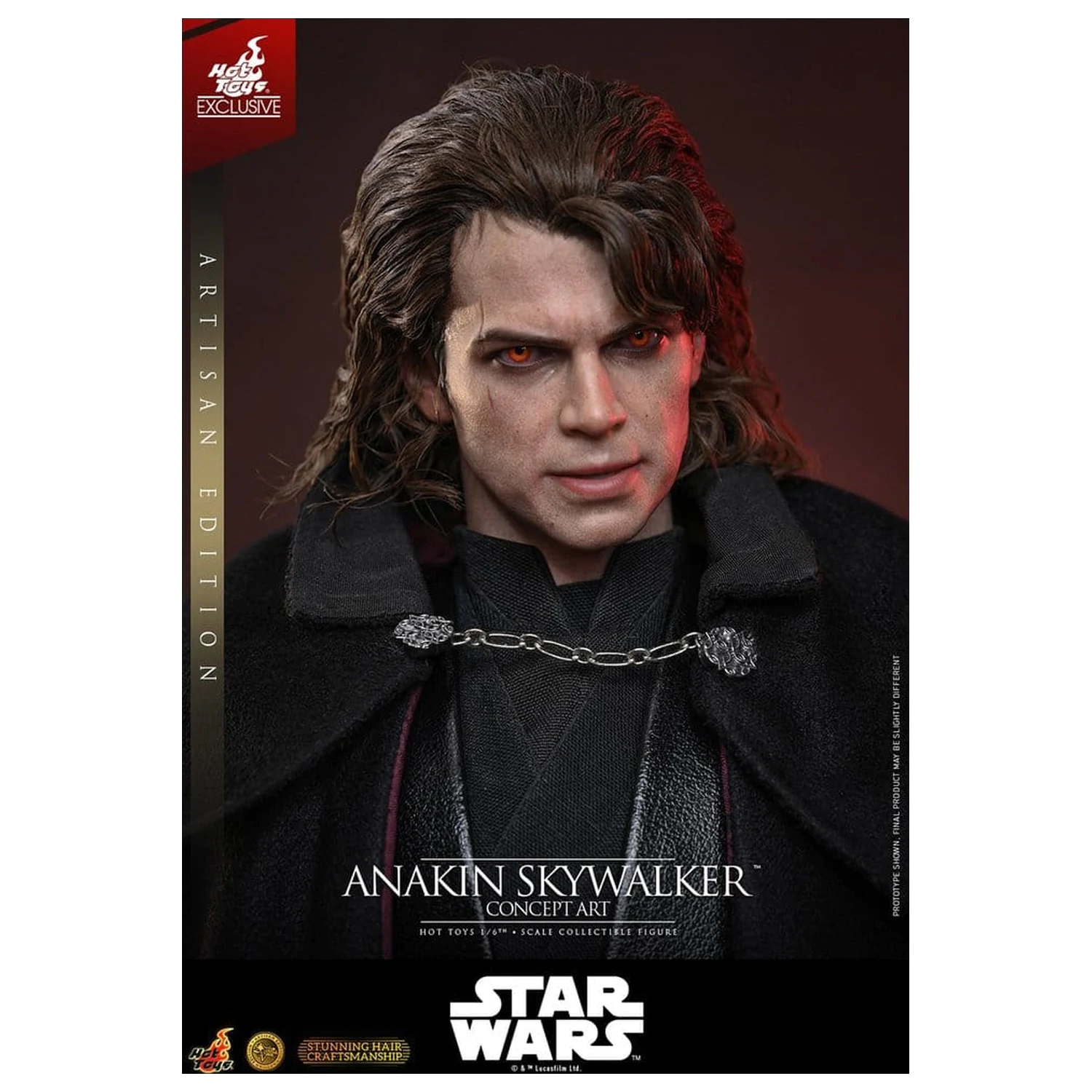 Star Wars Episode III: Revenge Of The Sith Movie Masterpiece Figurina de actiune 1/6 Anakin Skywalker (Concept Art Version) (Artisan Edition) Hot Toys Exclusive 31 cm poza produsului